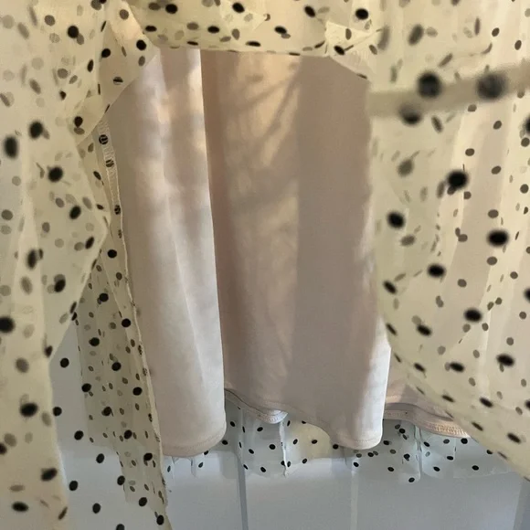 H&M Cream A-Line Midi Skirt with Pleats - Picture 5 of 5